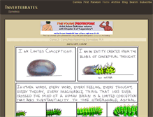 Tablet Screenshot of invertebrates.the-comic.org